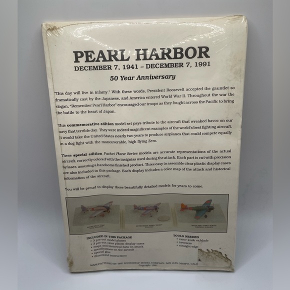 NIP 50th Anniversary Pearl Harbor Model airplane kits.Extremely collectible/rare - Picture 2 of 2
